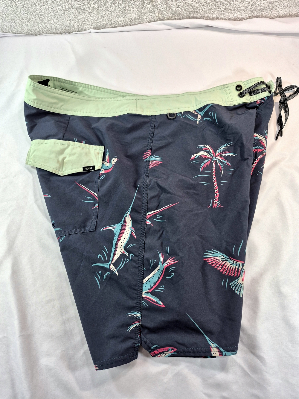 NWOT Roark Passage Mariner Boardshorts  Size 36W Swim Hybrid Hemp Coastal Surf